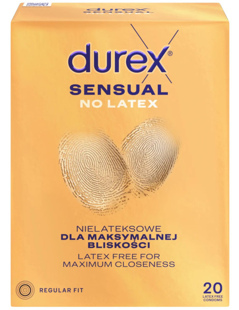 Kondomy bez latexu Durex Sensual (20 ks)
