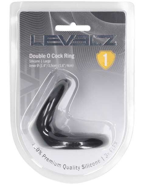 Dvojitý erekční kroužek Double O Cock Ring , Levelz (vel. L)