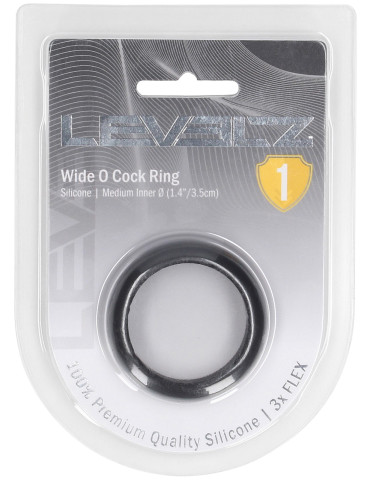 Široký erekční kroužek Wide O Cock Ring , Levelz (35 mm)