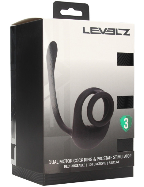 Vibrační kroužek se stimulátorem prostaty , Levelz