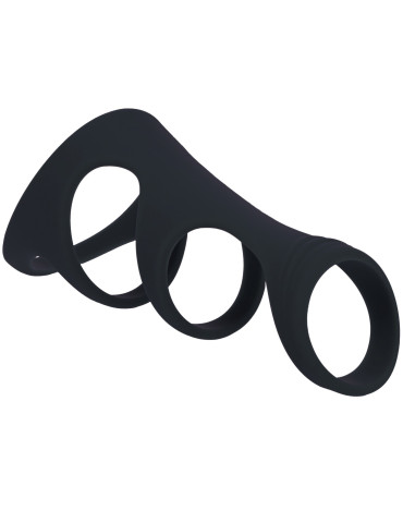 Postroj na penis a varlata 3 Loop Cock Ring , Levelz