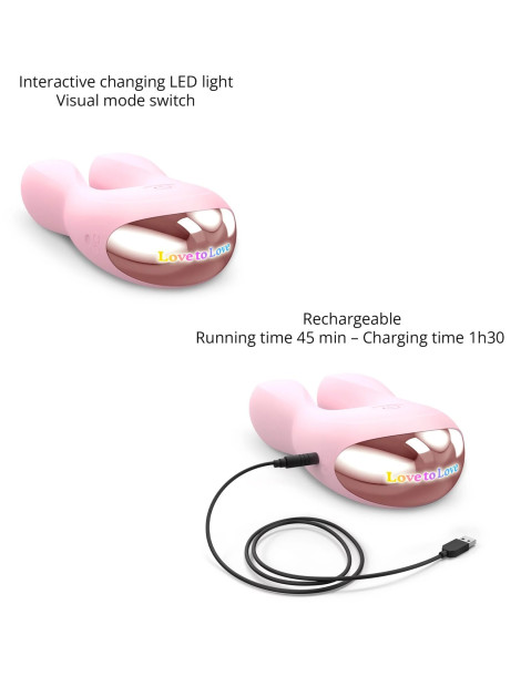 Dvojitý mini vibrátor Hear Me , Love to Love