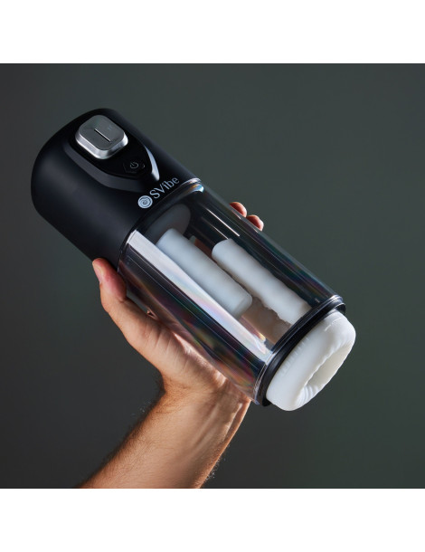 Hřejivý třecí a vibrační masturbátor Ikon Volt , SVibe