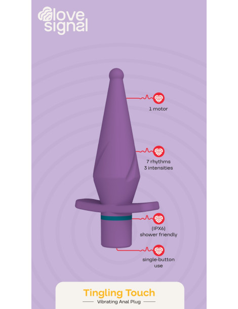 Vibrační anální kolík Tingling Touch , Dream Toys