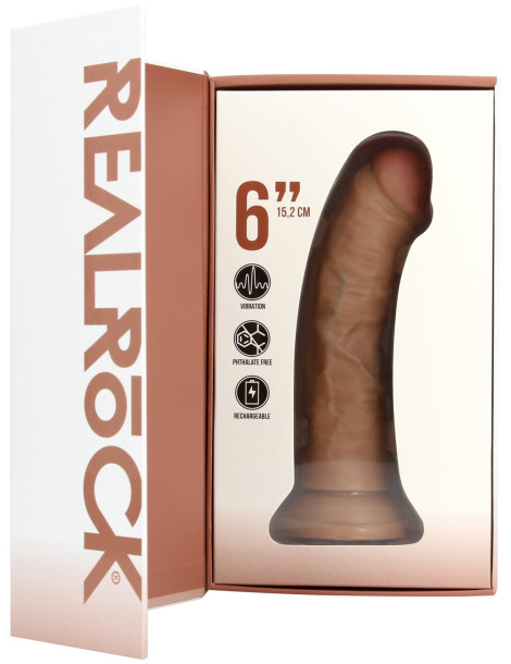 Realistický vibrátor s přísavkou 6" , RealRock