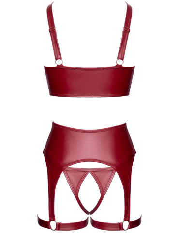 Set červeného wetlook prádla , Cottelli