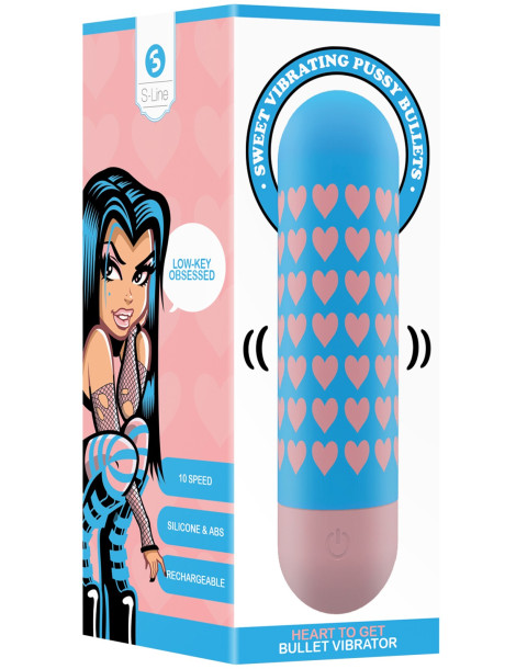 Mini vibrátor Heart to Get , S,Line