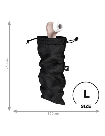 Pytlík na erotické pomůcky Treasure Bag (L) , Satisfyer (černý)