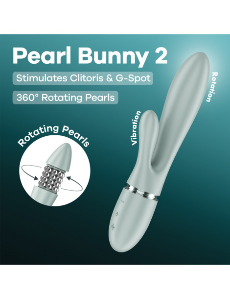 Perličkový vibrátor s králíčkem Pearl Bunny 2 , Satisfyer